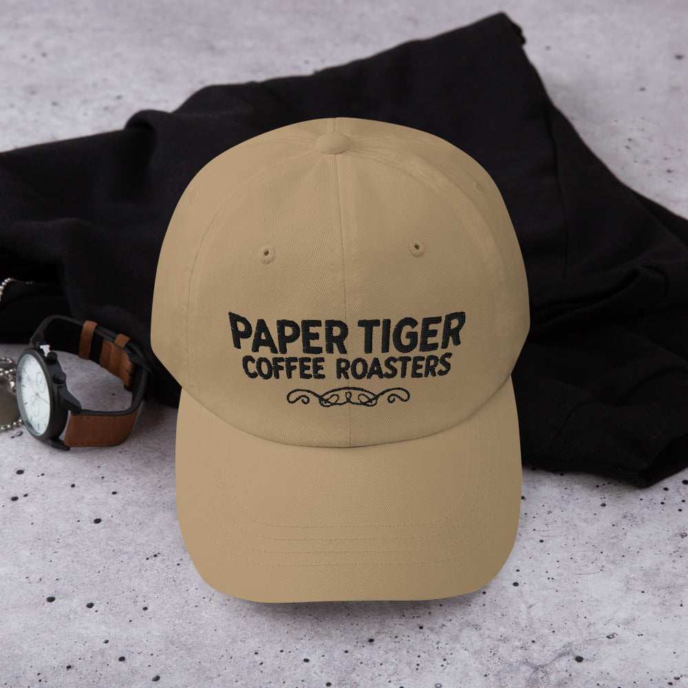 Dad hat with our scroll graphic, embroidered