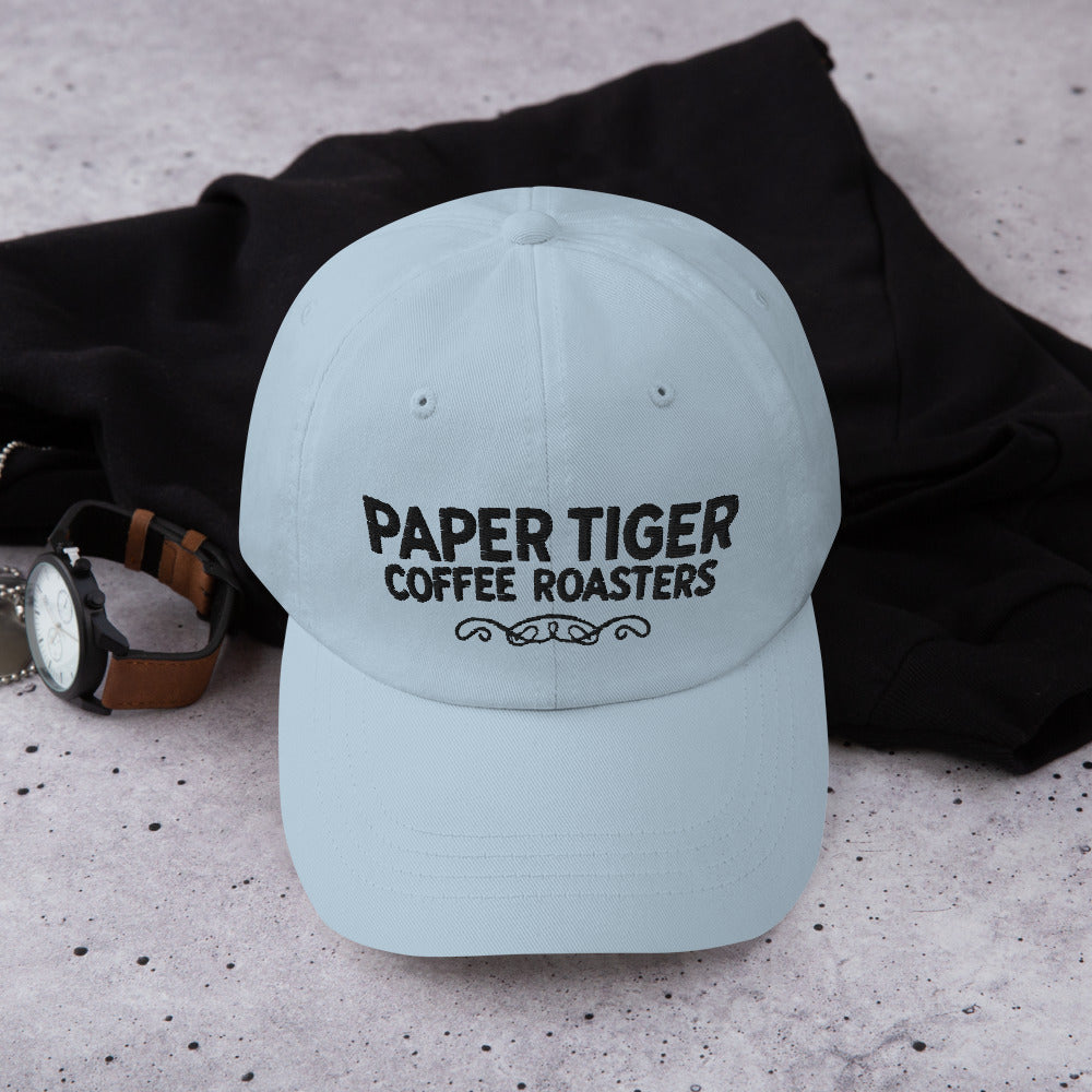 Dad hat with our scroll graphic, embroidered